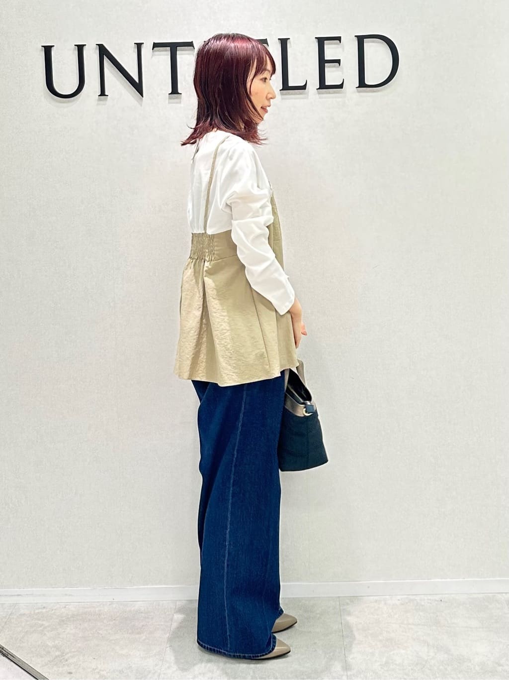 Miwaさんの「UNTITLED｜【アンサンブル可/洗える/ボタンなし】シルクウールカシミヤ 着流しカーディガン」を使ったコーディネート