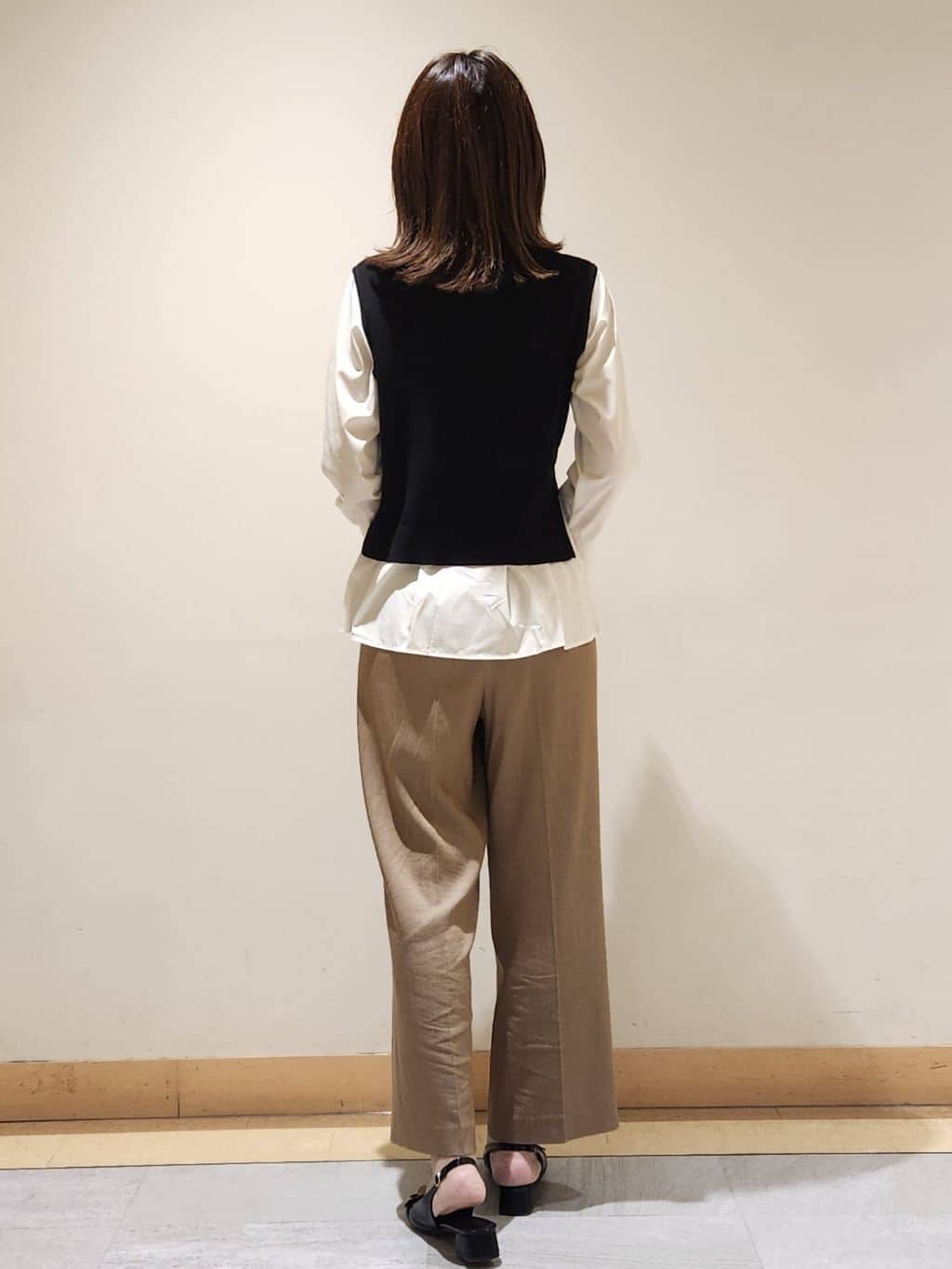 yukaさんの「COUP DE CHANCE｜【手洗い可／裏地なし／ウエスト絞り可】スタンド衿ブルゾン」を使ったコーディネート