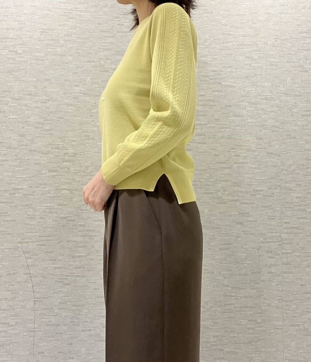 marikoさんの「Reflect｜【選べる6色／長く着られる◎】ボートネックニット」を使ったコーディネート