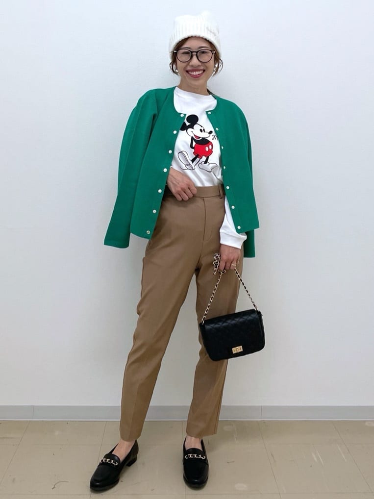 Akiさんの「OPAQUE.CLIP｜【Mickey Mouse】プリントロングTシャツ」を使ったコーディネート