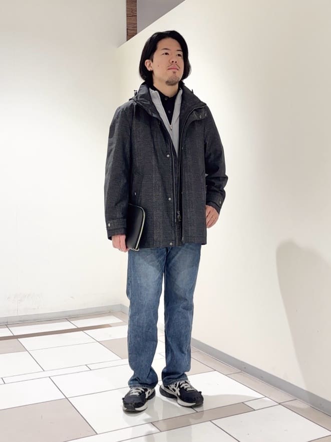 及川さんの「TAKEO KIKUCHI｜【3WAY】グレンチェック ダウンライナー ブルゾン」を使ったコーディネート