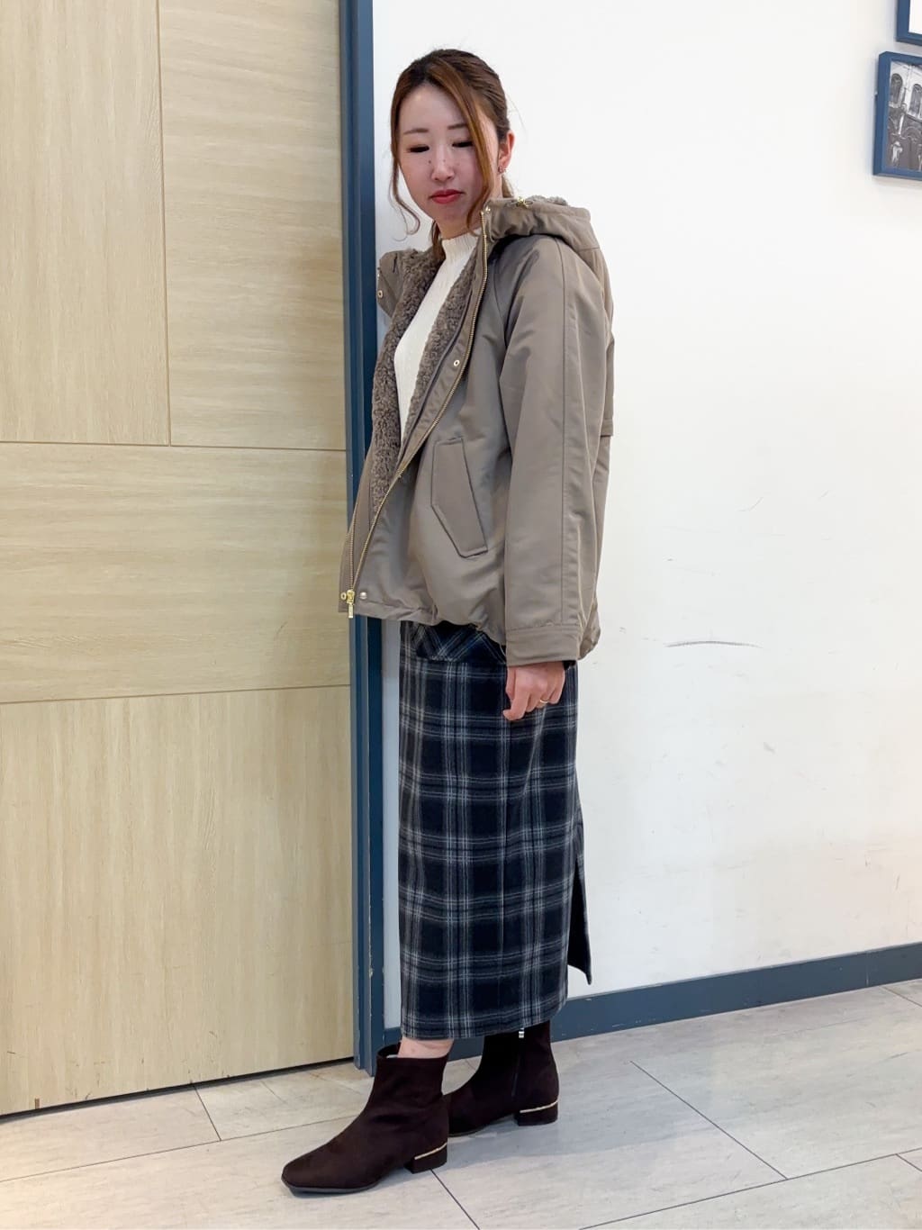 nanaさんの「grove｜【名品アウター/3WAY・はっ水】ボアライナー付マウンテンパーカ」を使ったコーディネート