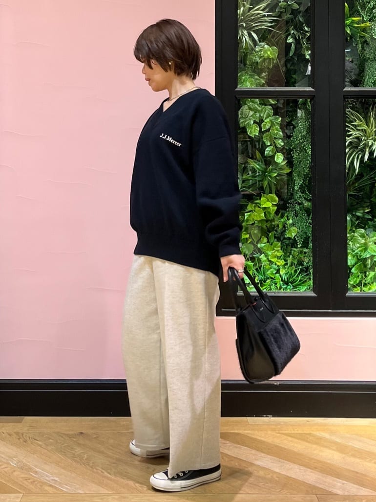 ogataさんの「DRESSTERIOR｜フェイクファーコンビリサイクルレザートートバッグ」を使ったコーディネート