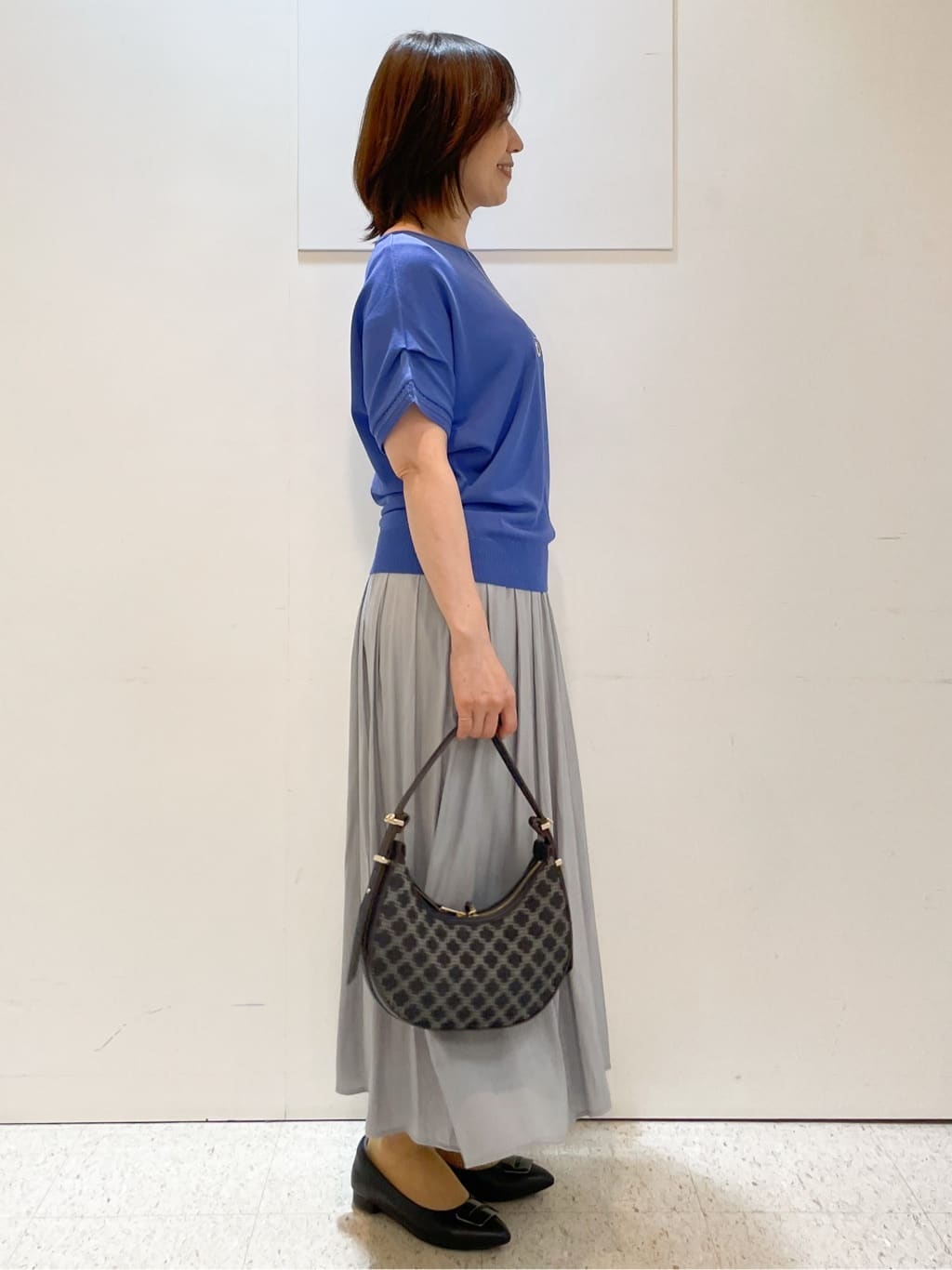 めいさんの「Reflect｜【ウエストゴム仕様／長く着られる◎】スカーチョパンツ」を使ったコーディネート