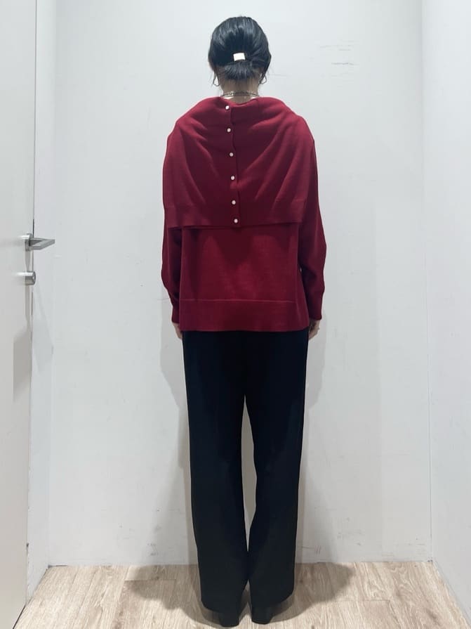 momokoさんの「OPAQUE.CLIP｜ボートネックニット／エクストラファインメリノウール【THEシリーズ／洗濯機OK】」を使ったコーディネート