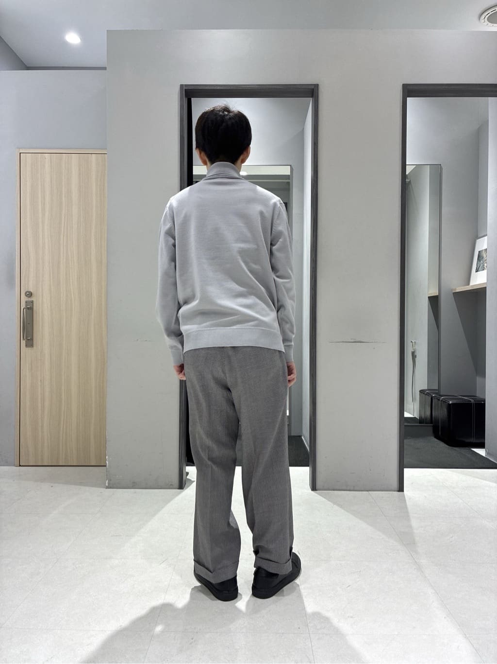 わいずみさんの「TAKEO KIKUCHI｜【JUST ONE LAYER】ダウンファブリック ジップアップ リブ ブルゾン」を使ったコーディネート