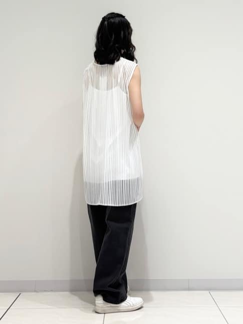 kayoさんの「INDIVI｜【洗える／セットアップ可能】ラッセルチュニック」を使ったコーディネート