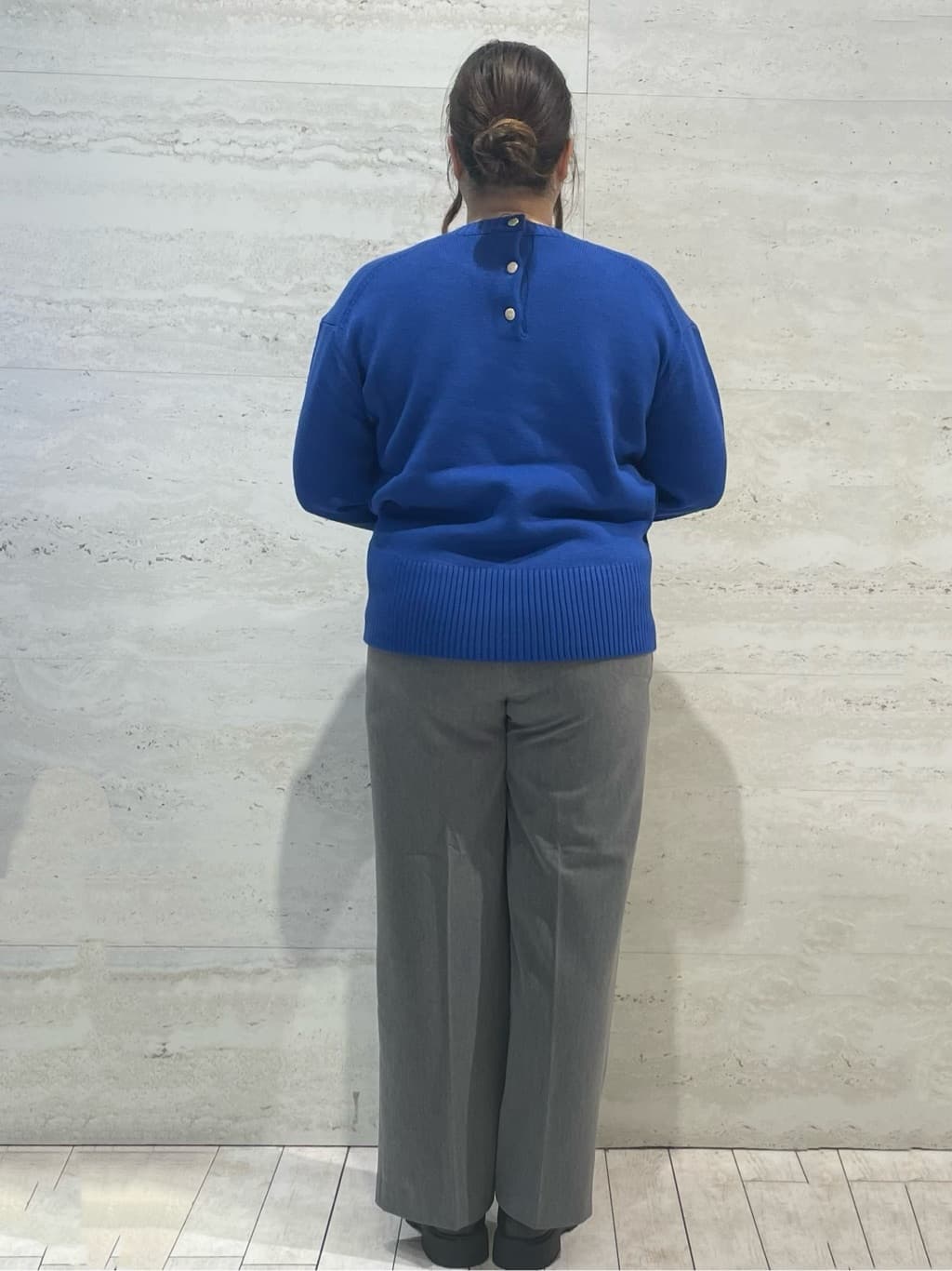 yunさんの「OPAQUE.CLIP｜ウォームタッチ イージーワイドパンツ【洗濯機洗OK／ストレッチ】≪SS～LL≫」を使ったコーディネート