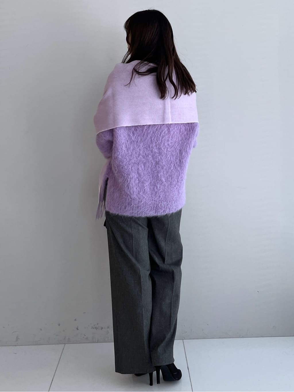 Saekoさんの「UNTITLED｜【ゆったり】アルパカ混シャギーニット」を使ったコーディネート