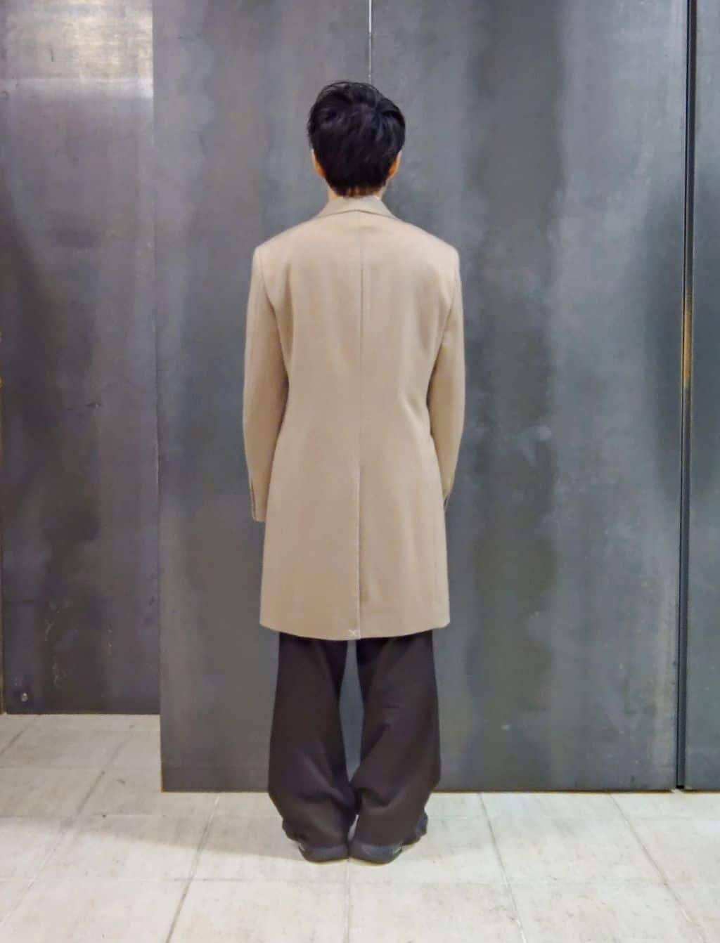 shiominさんの「TAKEO KIKUCHI｜カシミヤブレンド ビーバー調チェスターコート」を使ったコーディネート