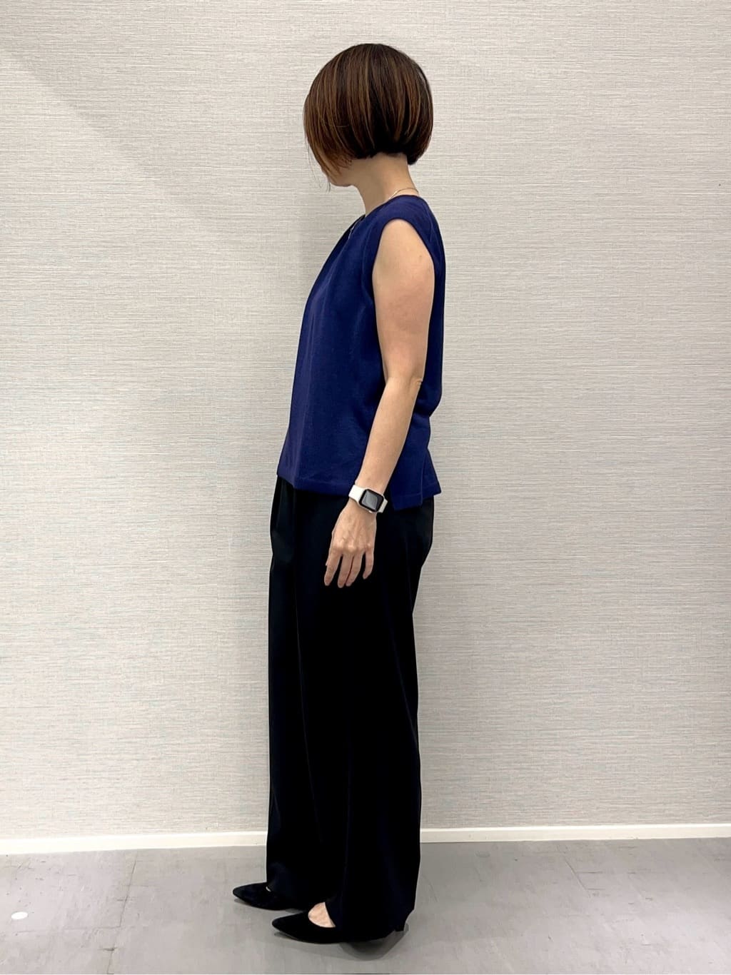Shinakoさんの「UNTITLED｜【アンサンブル可/洗える】シアーノースリーブ プルオーバー」を使ったコーディネート