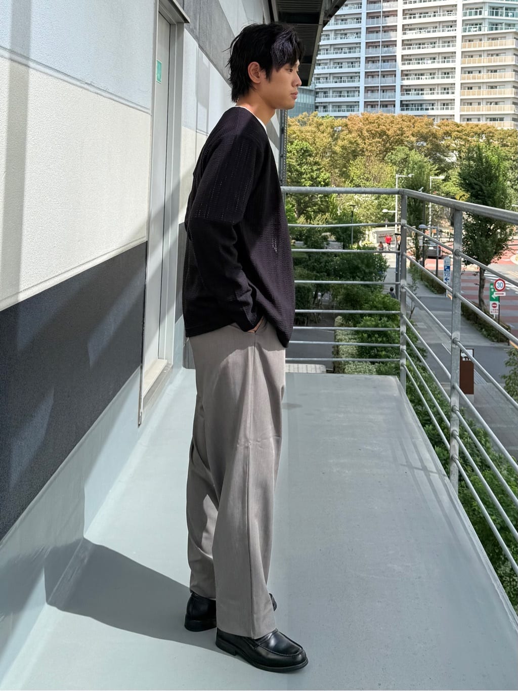 はちゃさんの「THE SHOP TK｜【セットでお買い得！！】長袖カーディガン＋半袖Tシャツ　洗濯機OK/吸水速乾(Tシャツのみ)」を使ったコーディネート