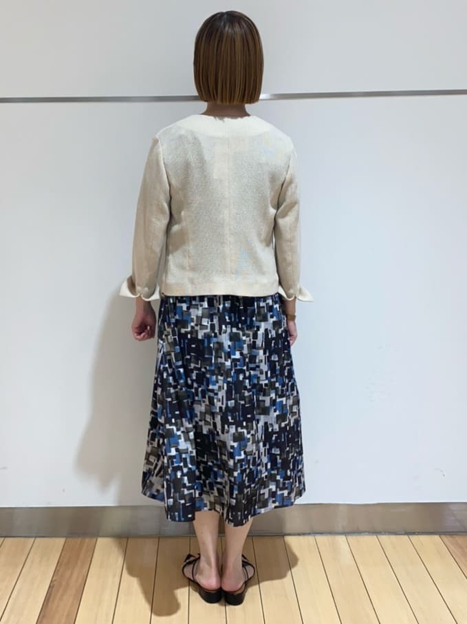 あやさんの「UNTITLED｜【短丈/日本製】カラミ風メッシュ ノーカラージャケット」を使ったコーディネート