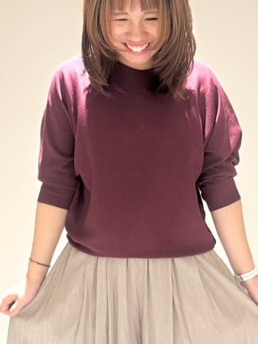 Liriさんの「Dessin｜【洗える】後ろボタンニットプルオーバー七分袖」を使ったコーディネート