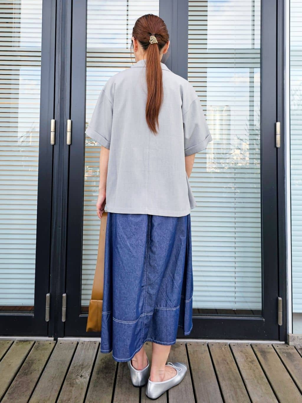 ゆゆさんの「SHOO･LA･RUE｜【S-LL/ひんやり/UV】選べる6柄でそれぞれ欲しくなる プリントTシャツ」を使ったコーディネート