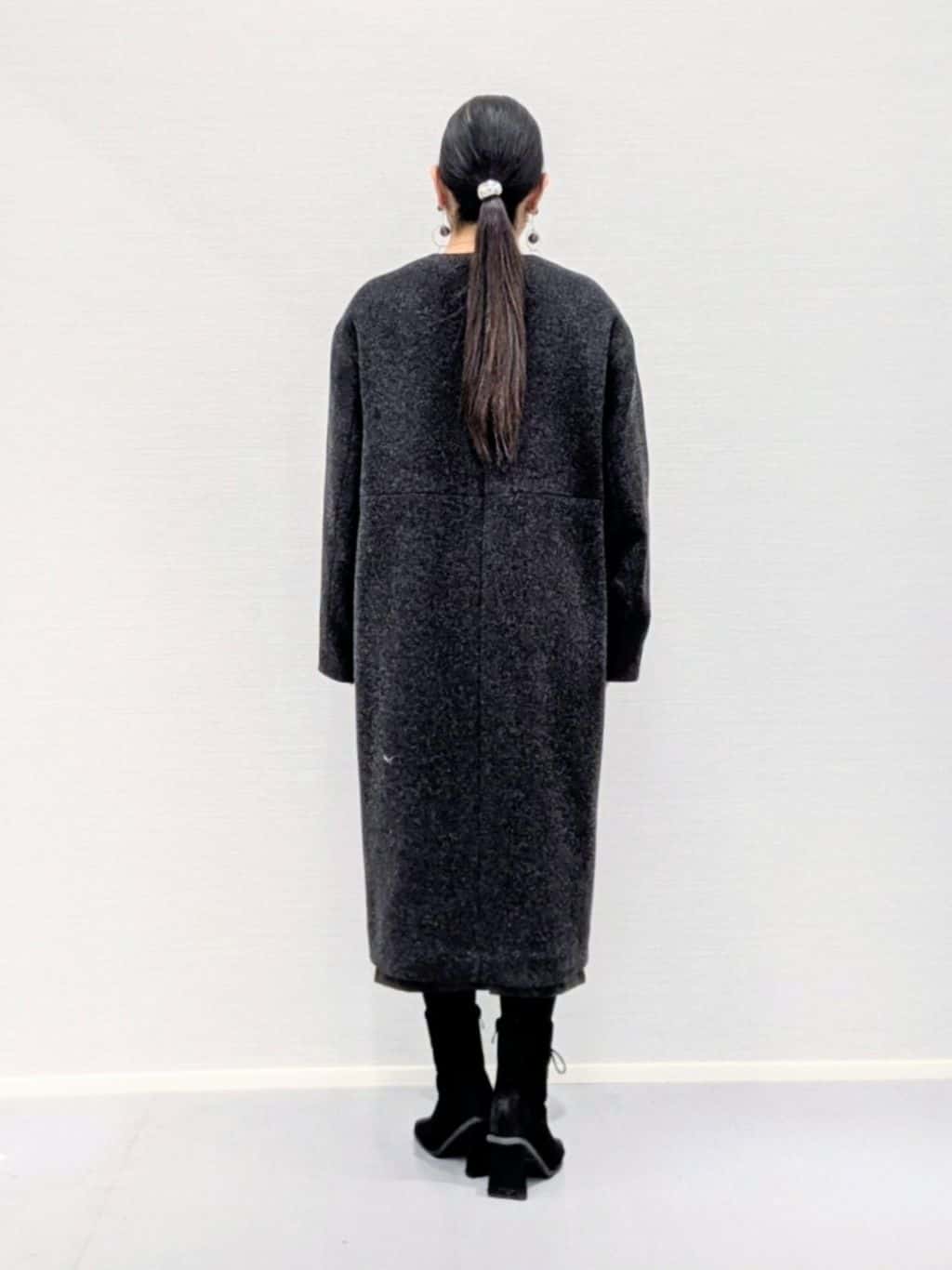 makkyさんの「UNTITLED｜【軽量／ウール混】ライトフォルム ロングコート」を使ったコーディネート