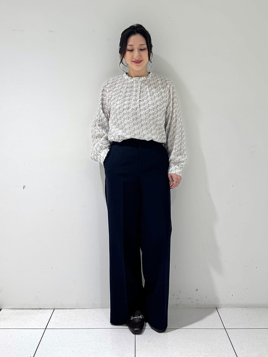 そんさんの「INDIVI｜【きれいめ／オフィス／イベント】フェザージャカードブラウス」を使ったコーディネート