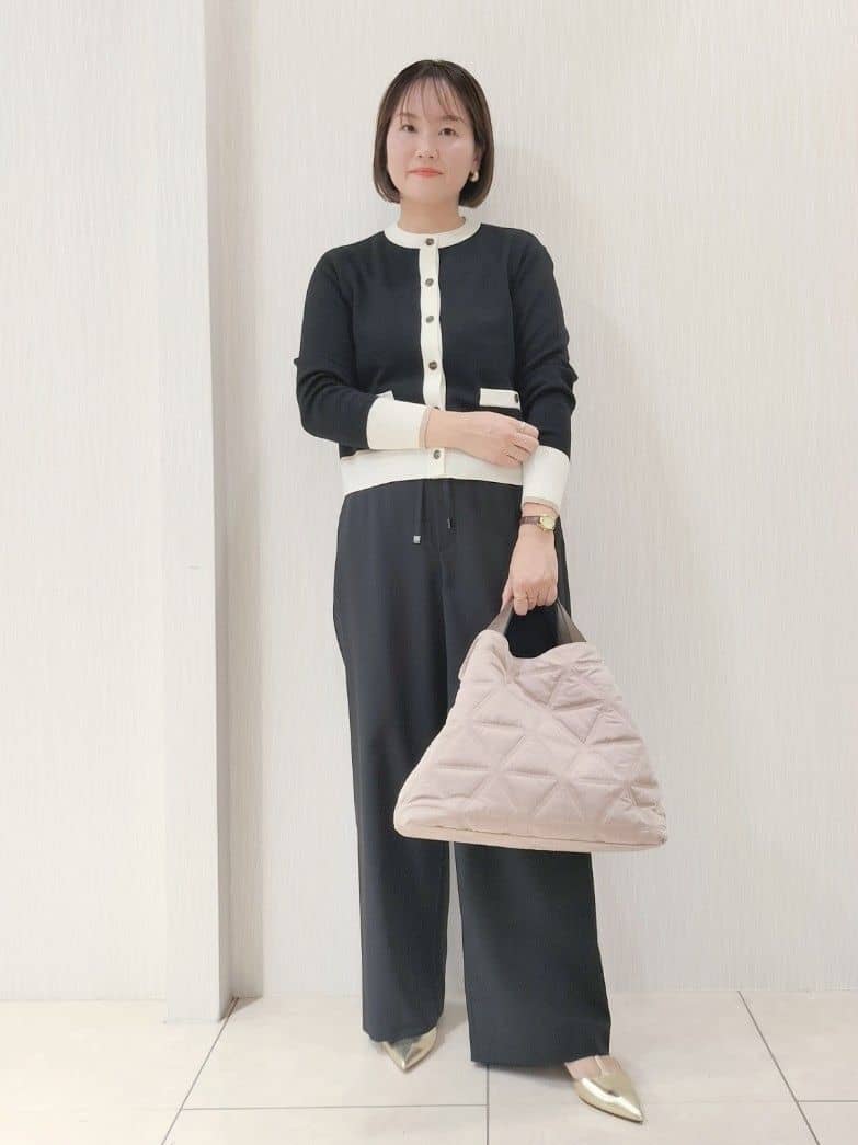 naokoさんの「UNTITLED｜【アンサンブル可/ジャケット風】ウールミラノリブカーディガン」を使ったコーディネート