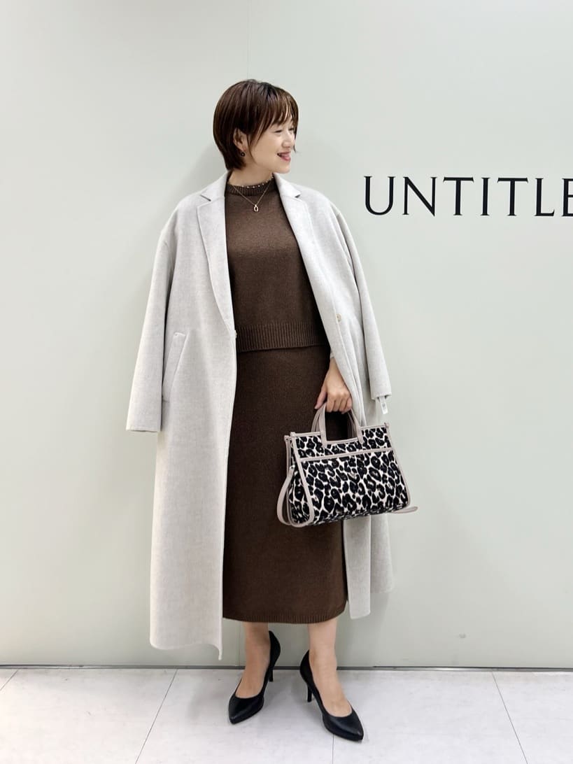 Mikiさんの「UNTITLED｜【ロング丈/軽やか】テーラード　リバーコート」を使ったコーディネート