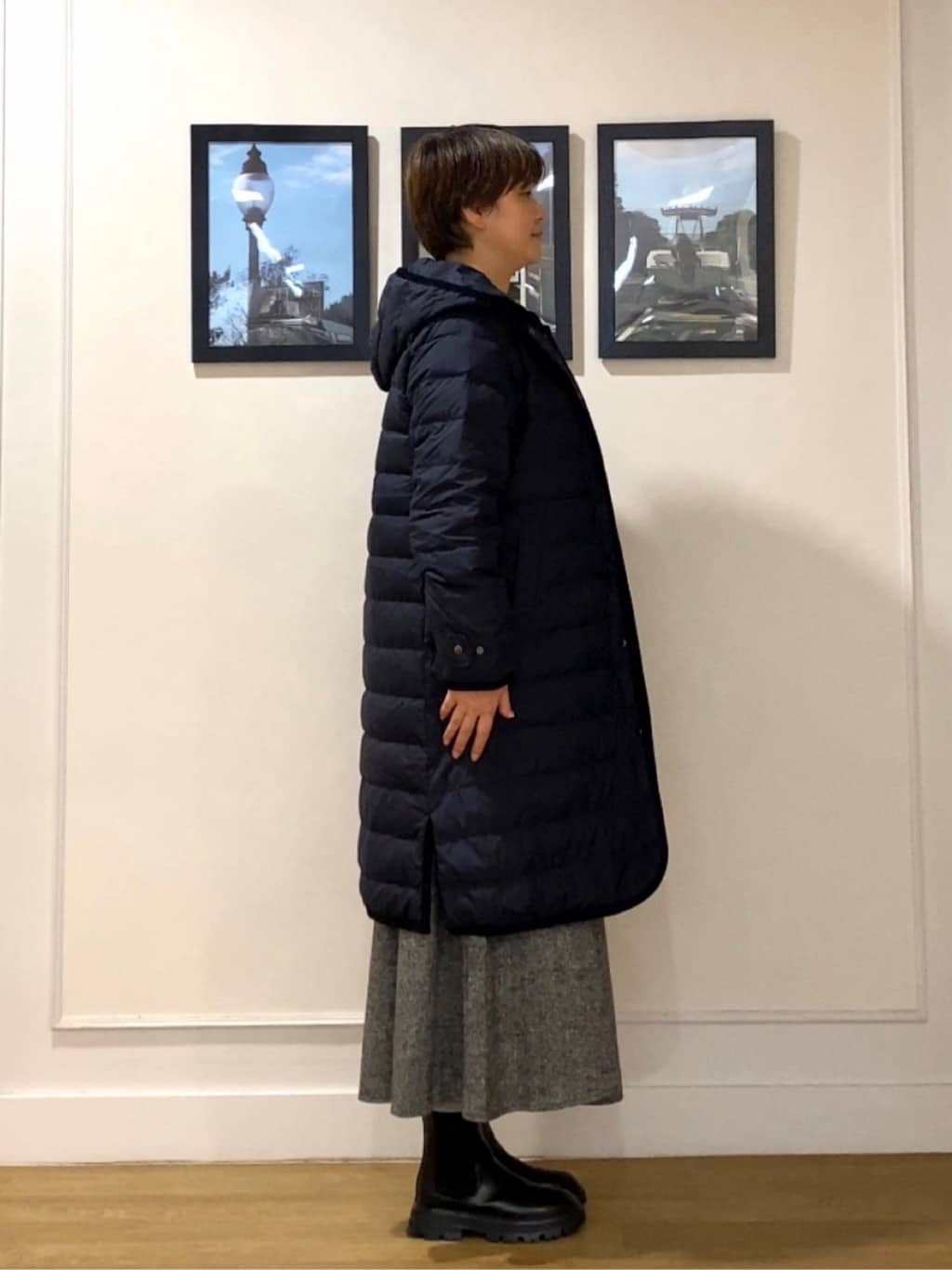 Hiroさんの「Dessin｜【撥水・2WAY】ミュラーダウンコートロング丈」を使ったコーディネート