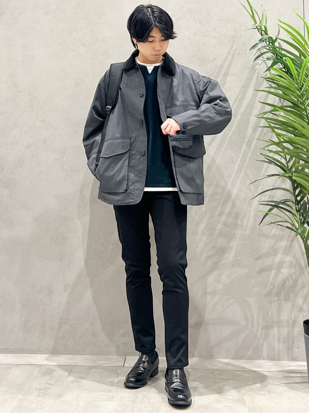 SHI-MAさんの「THE SHOP TK｜デッキブルゾン 【手洗い可/リラックスシルエット】」を使ったコーディネート