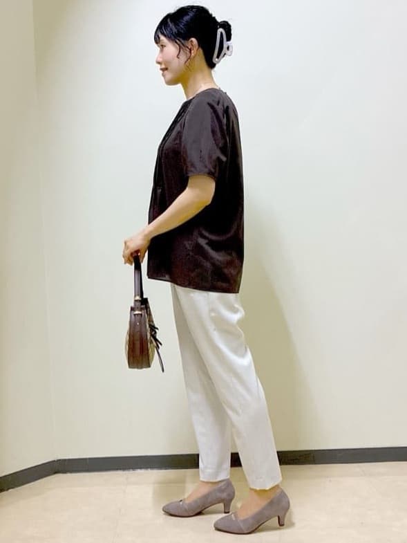  beni_gingerさんの「Reflect｜【すっきり見え！長め丈】ピンタックデザインチュニックブラウス」を使ったコーディネート