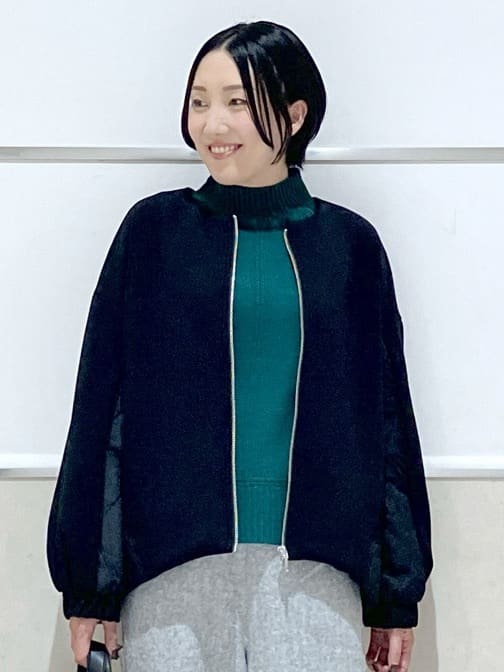 eriko さんの「Dessin｜ダンボールジップブルゾン」を使ったコーディネート