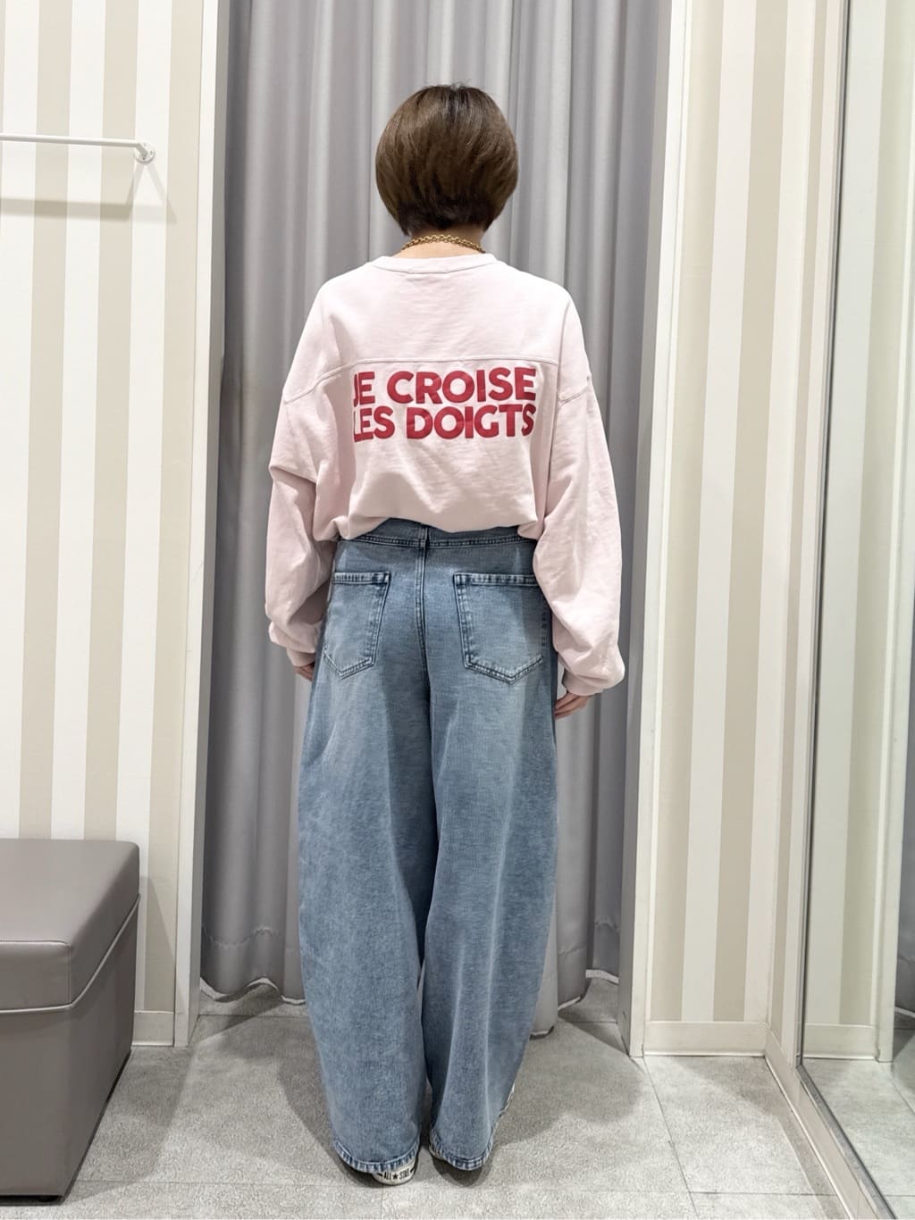 RA★SEさんの「SHOO･LA･RUE｜【撥水/あったか】たっぷり着られる 中綿モンスターショートコート」を使ったコーディネート