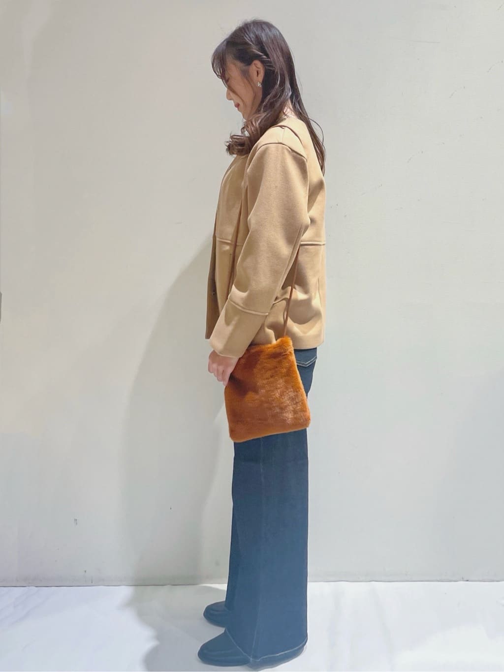 ayanoさんの「OPAQUE.CLIP｜ウールライクメルトンノーカラーコート【洗濯機洗い可】」を使ったコーディネート