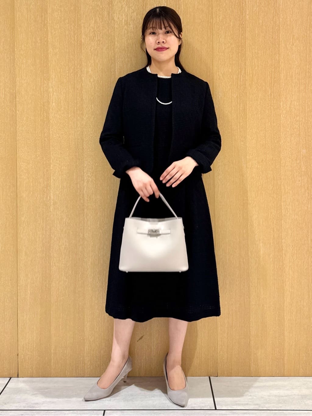 nanaさんの「UNTITLED｜【セットアップ可能/きれいめ】ツイードワンピース」を使ったコーディネート