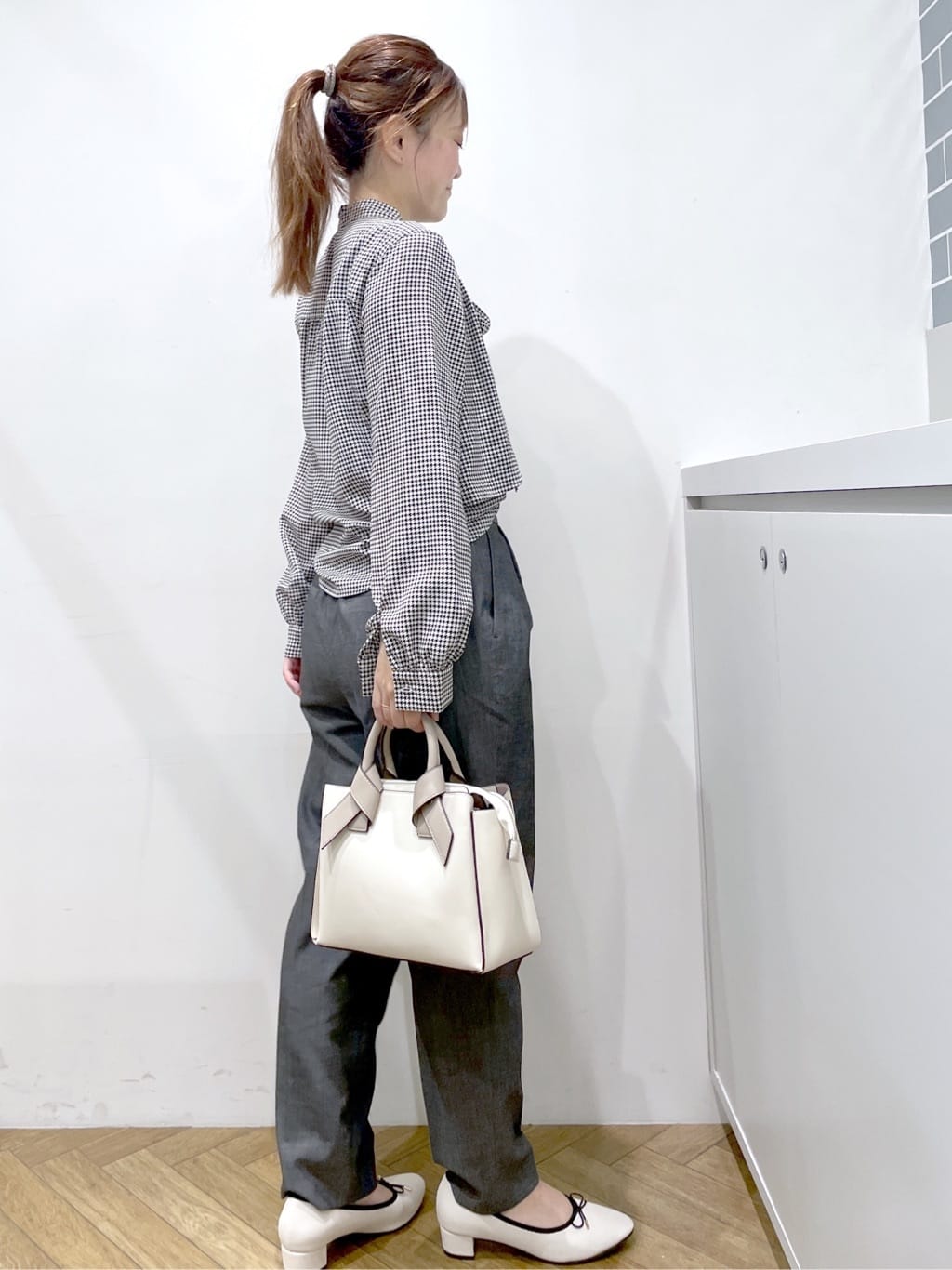 Junさんの「index｜アシンメトリーレイヤードボウタイブラウス【洗濯機OK／イージーアイロン／防シワ】《XS～3L》」を使ったコーディネート