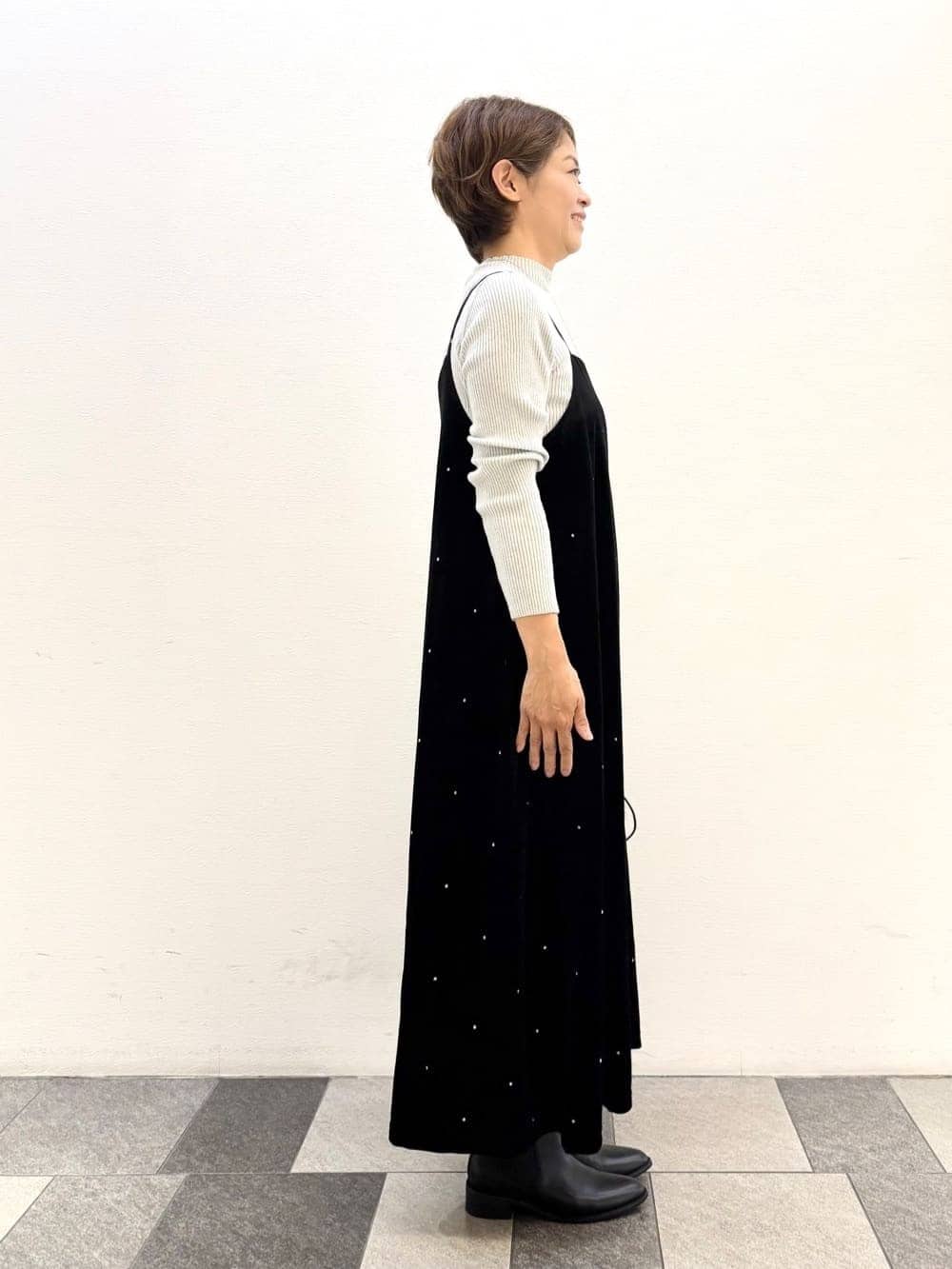 Haruさんの「Dessin｜【洗える】リブタートルネックニット」を使ったコーディネート