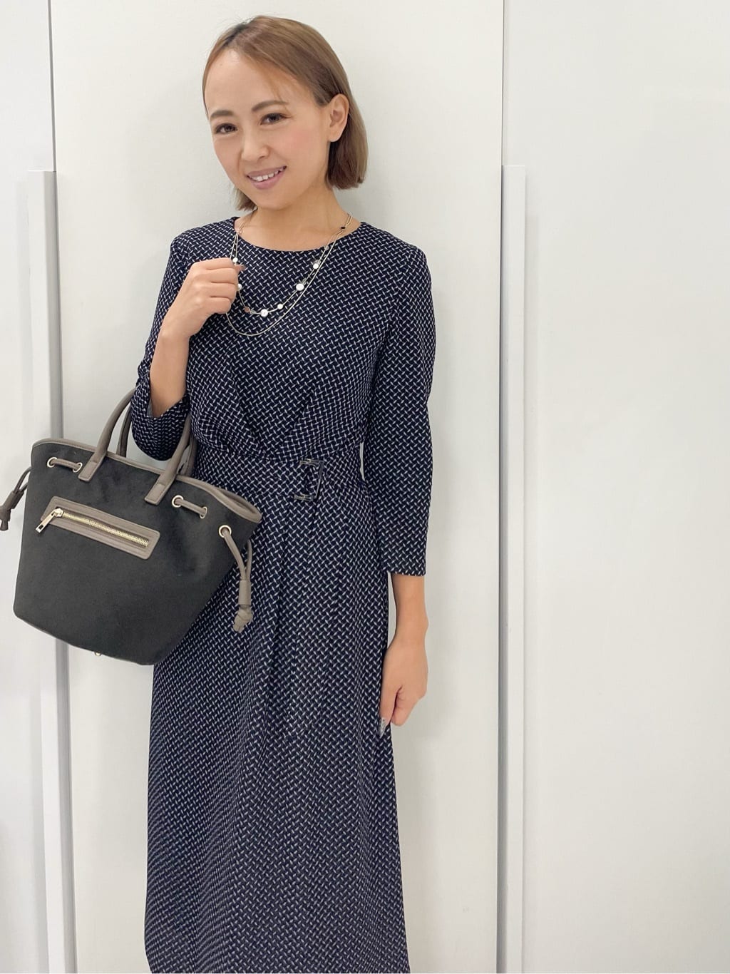 chiiさんの「COUP DE CHANCE｜ダブルシェイプトート／2WAY使用／ショルダー付き」を使ったコーディネート