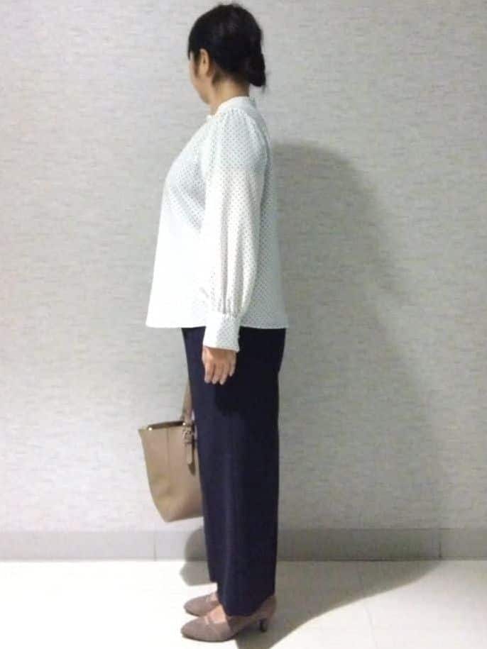 sakoさんの「Reflect｜【SS-4Lサイズ】ドットプリントブラウス」を使ったコーディネート
