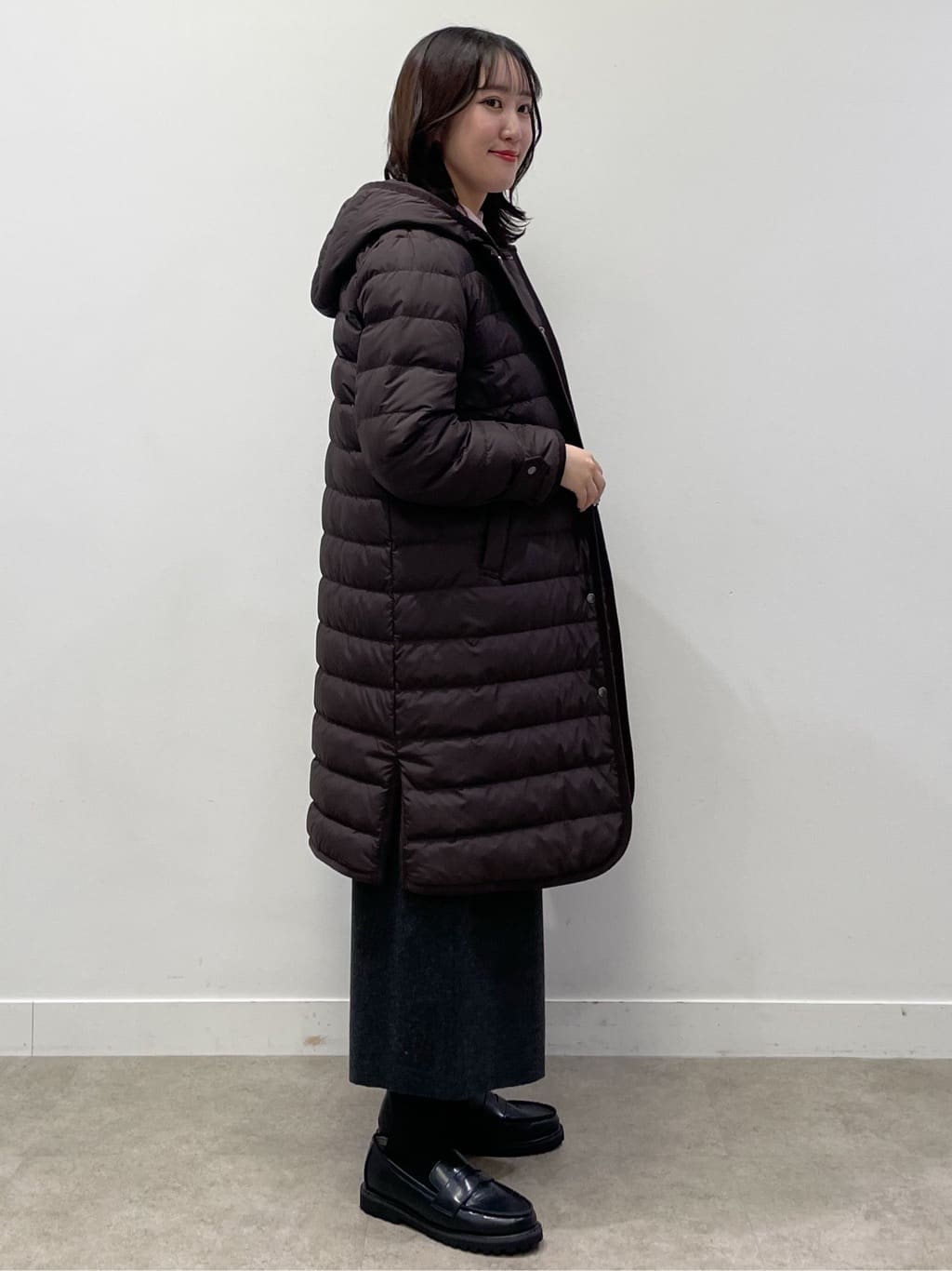 yukariさんの「Dessin｜【撥水・2WAY】ミュラーダウンコートロング丈」を使ったコーディネート