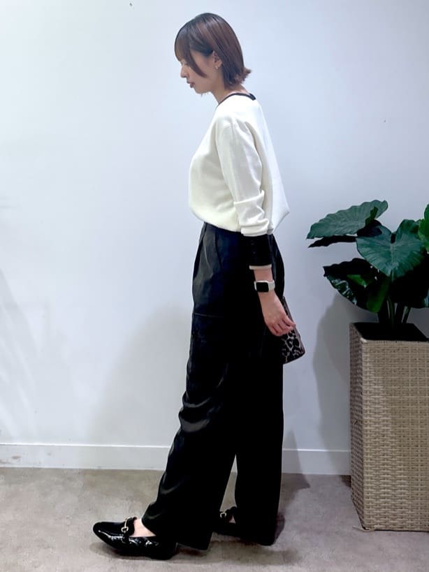 yukaさんの「UNTITLED｜【アンサンブル可/洗える】ウールミラノリブニット」を使ったコーディネート