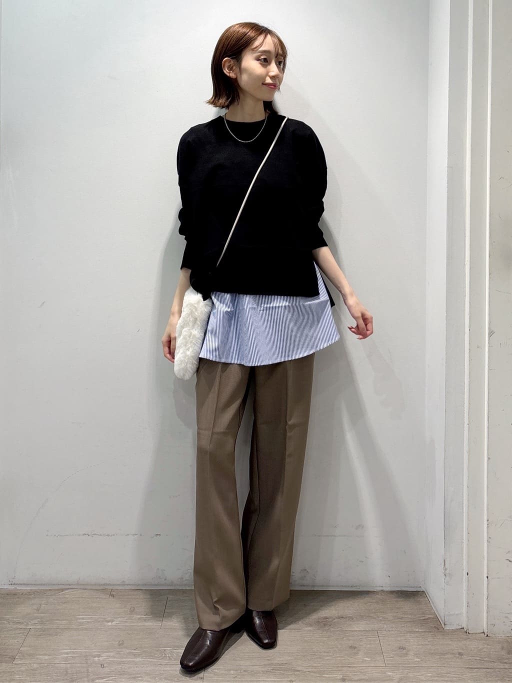 ぶまりんさんの「OPAQUE.CLIP｜《SS-LLサイズ》ストレッチ美脚イージーワイドパンツ【防シワ／洗濯機洗い可】」を使ったコーディネート