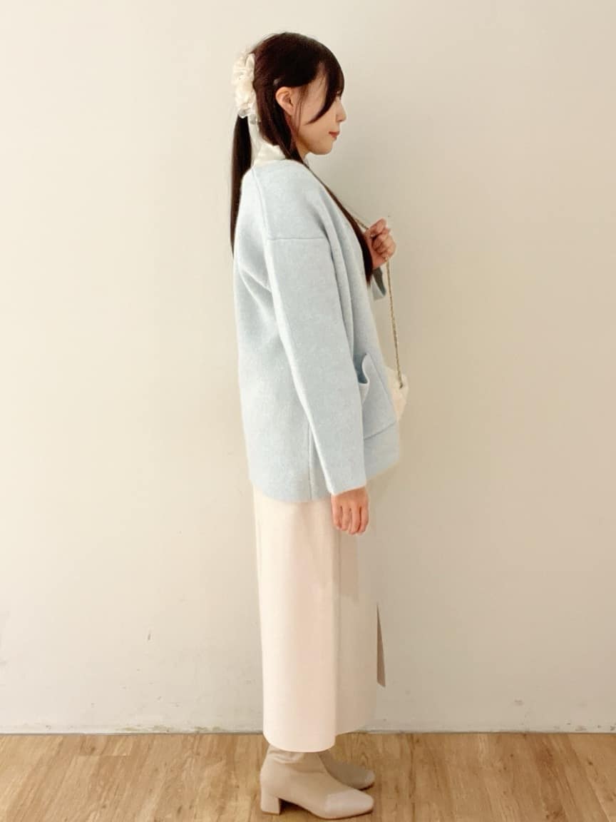 yukikaさんの「OPAQUE.CLIP｜ハイネックリブニット【洗濯機OK】」を使ったコーディネート