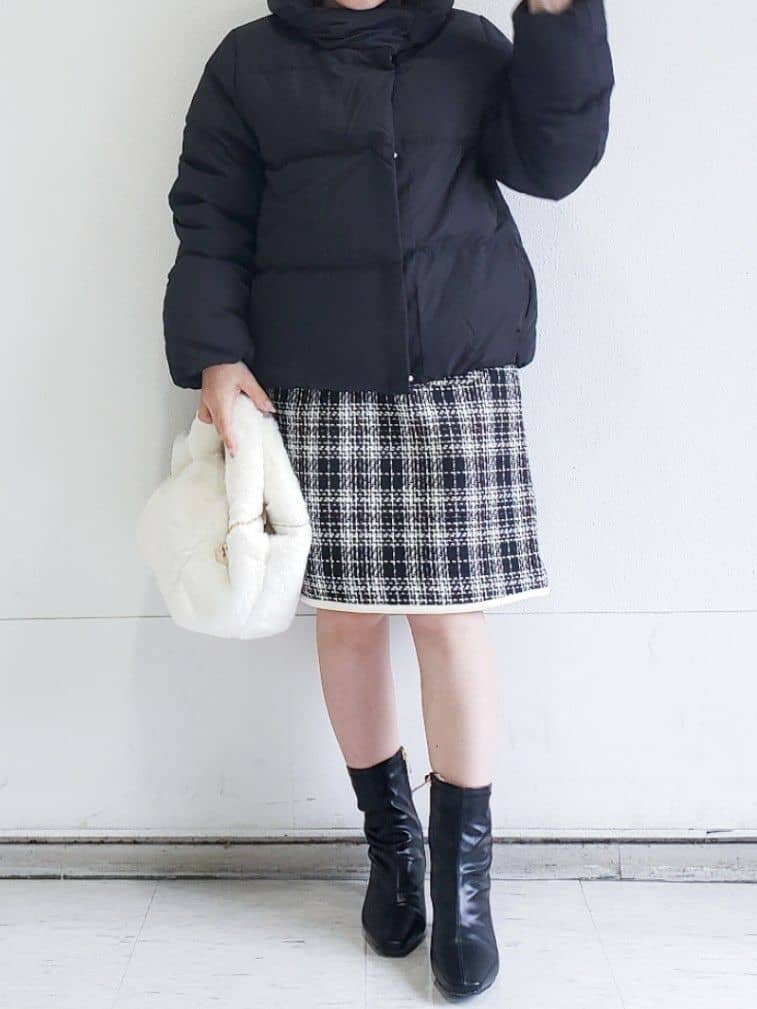 Riaさんの「index｜KAWADAダウンショートコート【撥水／洗濯機OK／静電気防止裏地】《XS～LL》」を使ったコーディネート