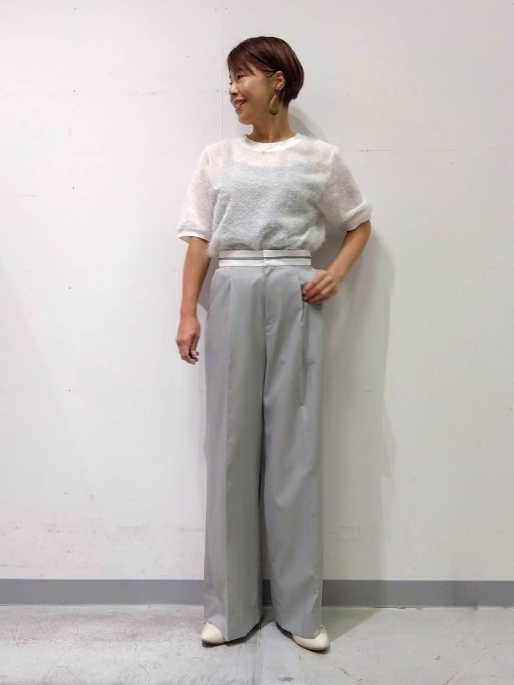 Kさんの「INDIVI｜ヘアリージャカードトップス」を使ったコーディネート