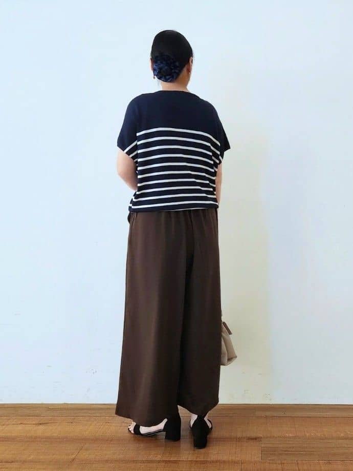 くまさんの「SHOO･LA･RUE｜【セットアップ可/ひんやり】下半身カバーにも タックスカーチョ」を使ったコーディネート