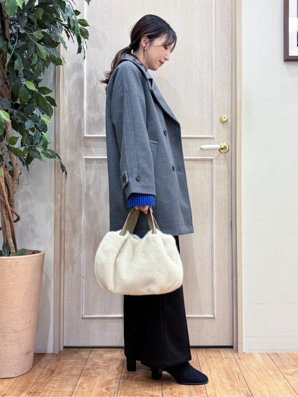 なみさんの「SHOO･LA･RUE｜起毛ニットブーツ」を使ったコーディネート