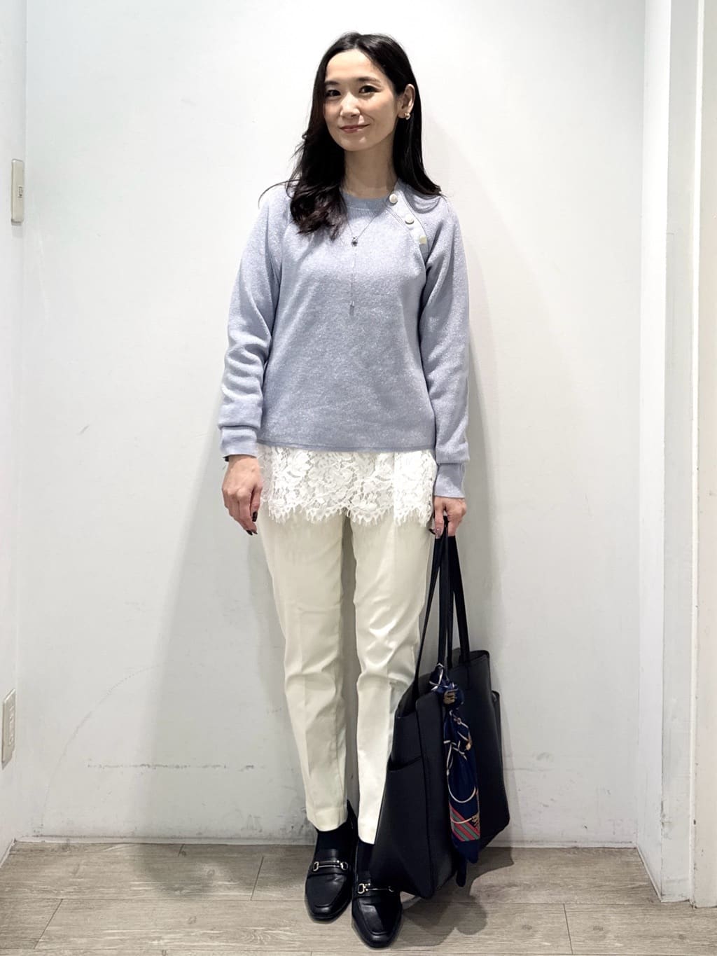 yuicciさんの「OPAQUE.CLIP｜裏起毛ハイストレッチイージーテーパードパンツ【洗濯機OK】」を使ったコーディネート