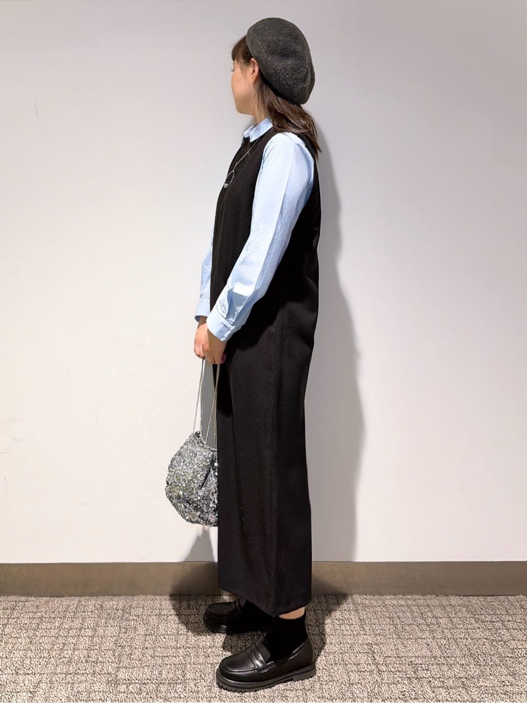 みーさんの「grove｜【2WAY/美シルエット】着こなし自在のジャンドレワンピース」を使ったコーディネート