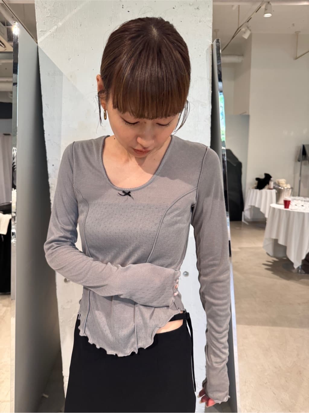 designer yukaさんの「CODE A｜whisper jersey top」を使ったコーディネート