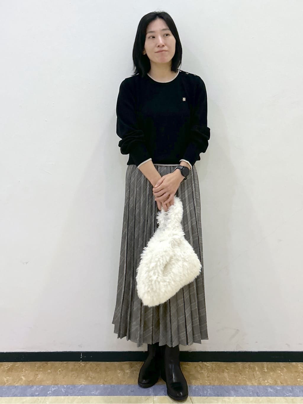 su.さんの「index｜プリーツスカート【洗濯機OK】」を使ったコーディネート