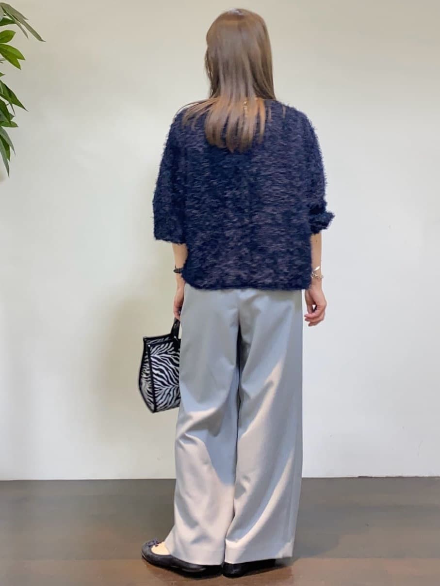 tomoさんの「UNTITLED｜【洗える/ワイド/ウエストゴム】ストレッチドロストパンツ」を使ったコーディネート