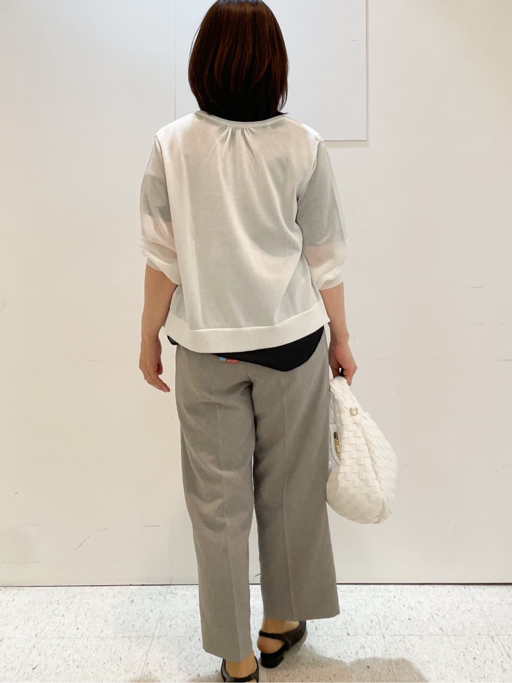 めいさんの「Reflect｜【選べる5色◎／マシンウォッシュ可】シャーリングデザインブラウス」を使ったコーディネート