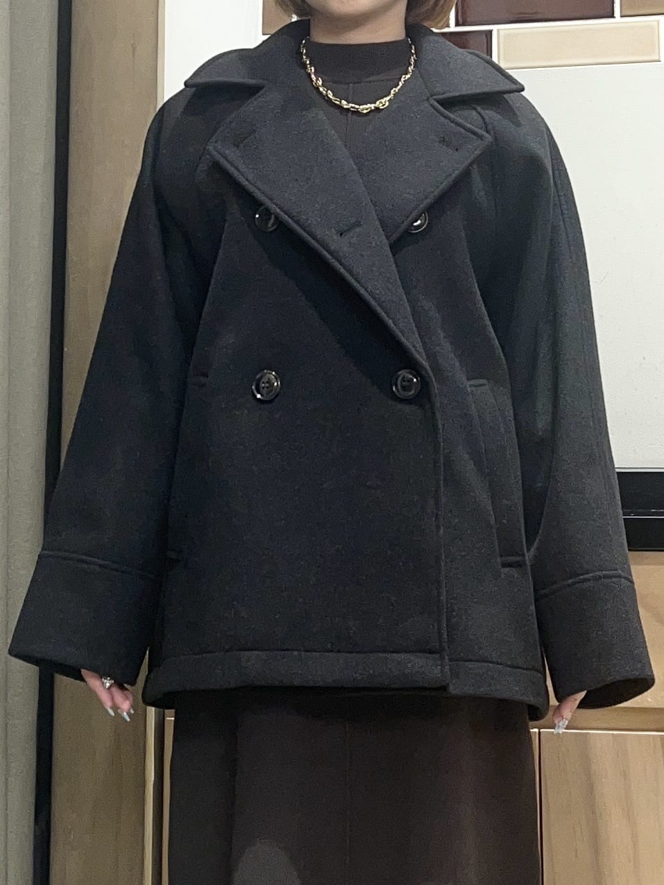 かのさんの「THE SHOP TK｜優秀ふわふわベスト＆ニットワンピース【毛玉になりにくい/静電気防止/洗える】」を使ったコーディネート