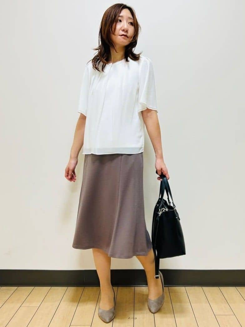 miiiさんの「Reflect｜【SS-4Lサイズ】匠ソフトフレアスカート」を使ったコーディネート